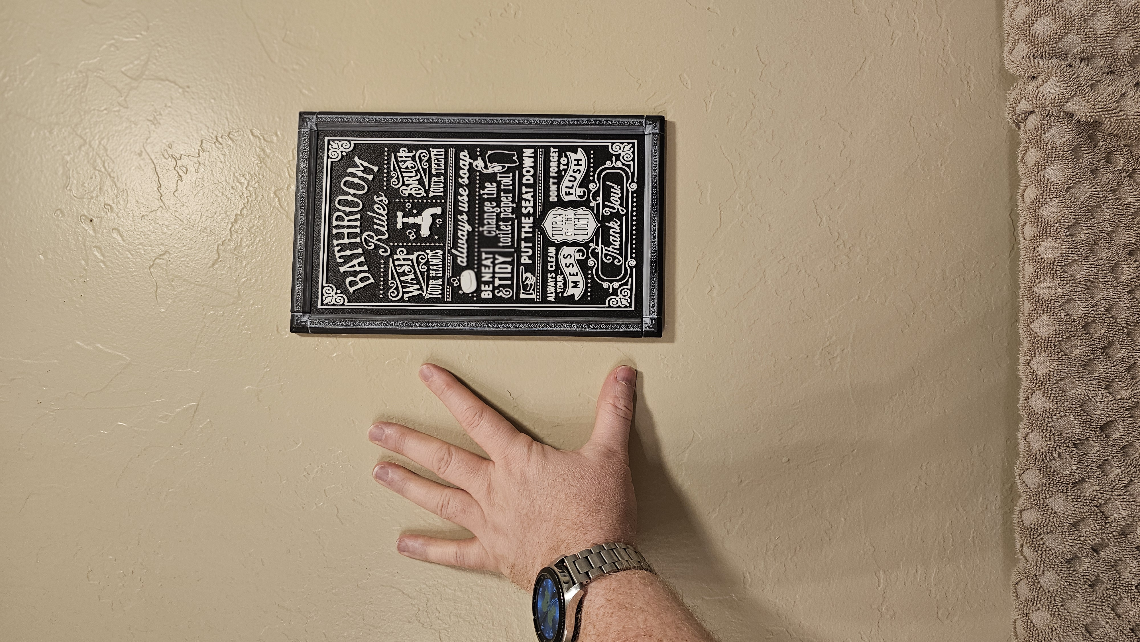 Decorative Craft Sign - 3D printed home decor sign